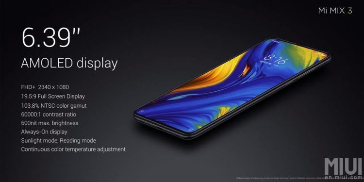 ทางการแล้ว!! Xiaomi Mi MIX 3 มาพร้อม RAM 10GB รองรับ 5G ดีไซน์ไร้กรอบ ซ่อนกล้องเซลฟี่