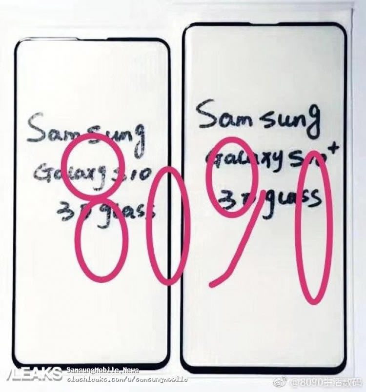 ภาพหลุด Screen Protector ของ Galaxy S10 เผยให้เห็นดีไซน์ไร้กรอบ ขอบจอบางลงกว่าเดิม