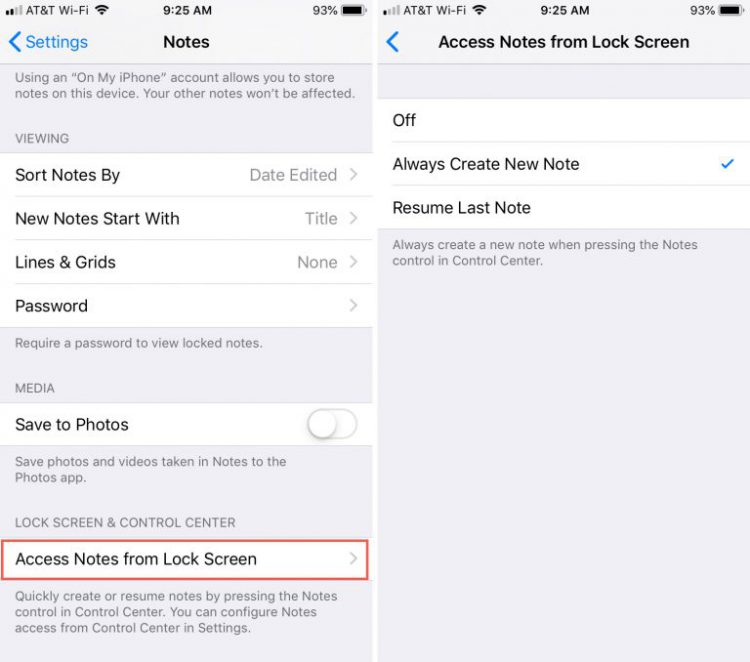วิธีเปิดแอพพลิเคชั่น Notes บน iPhone หรือ iPad ได้อย่างรวดเร็วบนหน้าจอล็อค