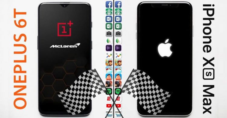 OnePlus 6T McLaren Edition (แรม 10GB) vs iPhone XS Max (แรม 4GB) รุ่นไหนจะโหลดเข้าแอพได้ไวกว่ากัน?