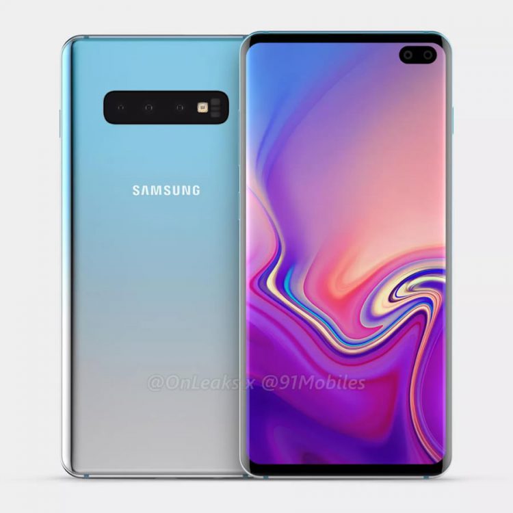 ชมภาพเรนเดอร์ Samsung Galaxy S10 Plus ฝังกล้องคู่เซลฟี่ไว้บนจอแสดงผล มาพร้อมกล้องหลัง 3 ตัว (มีคลิป!!)