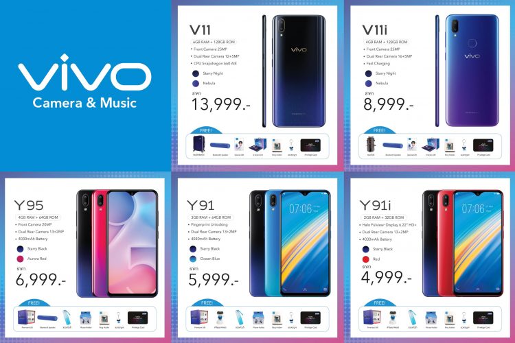 โปรโมชั่นสมาร์ทโฟน VIVO ในงาน Thailand Mobile Expo 2019 “ ซื้อปั๊ป รับปุ๊ป “แจกทองคำ, Smart TV 32 นิ้ว ,พัดลมไอเย็น