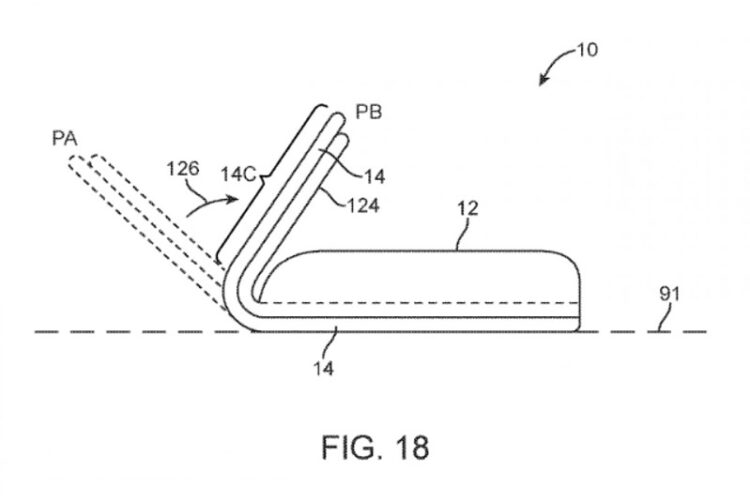 สิทธิบัตรจอแสดงผลพับได้ของ Apple เผยให้เห็นดีไซน์ iPhone หรือ iPad ในอนาคต