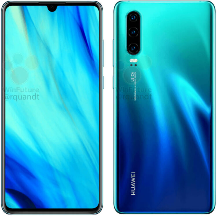 เผยภาพเรนเดอร์ Huawei P30 และ P30 Pro อาจมาพร้อมเลนส์ซูม 10 เท่า แข่งกับ OPPO