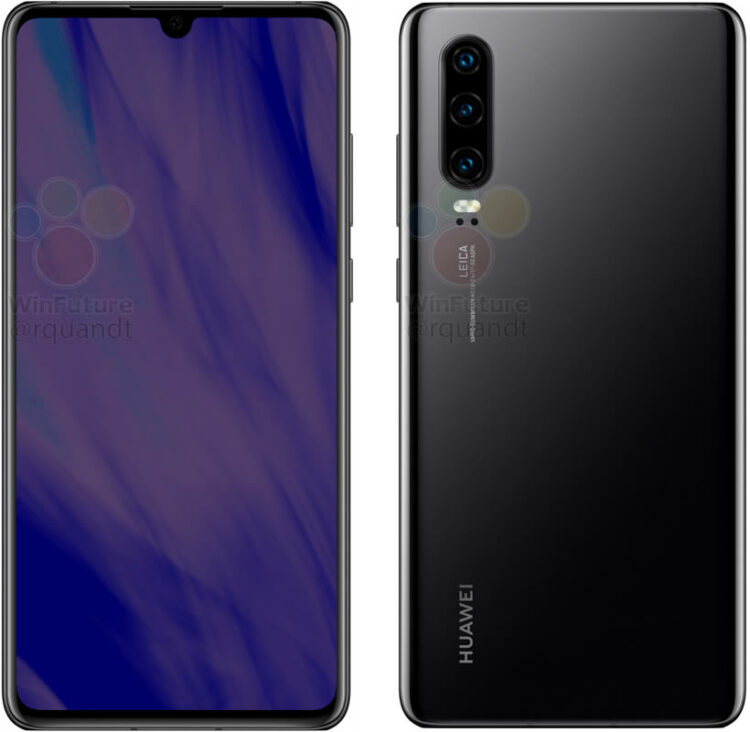 เผยภาพเรนเดอร์ Huawei P30 และ P30 Pro อาจมาพร้อมเลนส์ซูม 10 เท่า แข่งกับ OPPO