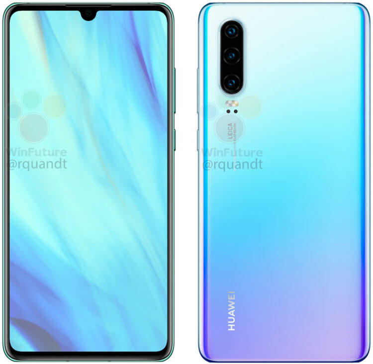 เผยภาพเรนเดอร์ Huawei P30 และ P30 Pro อาจมาพร้อมเลนส์ซูม 10 เท่า แข่งกับ OPPO