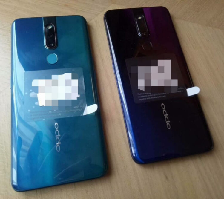 ภาพหลุดเครื่องจริง OPPO F11 Pro เผยดีไซน์ด้านหลัง มาพร้อมกล้องคู่ และเซ็นเซอร์สแกนลายนิ้วมือแบบดั้งเดิม
