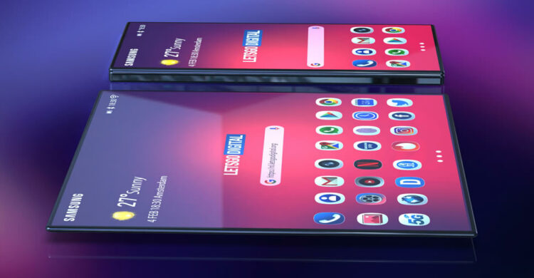 ชมภาพเรนเดอร์ Samsung Galaxy F สมาร์ทโฟนพับได้ ที่อยู่ในวีดีโอทีเซอร์ของ Samsung