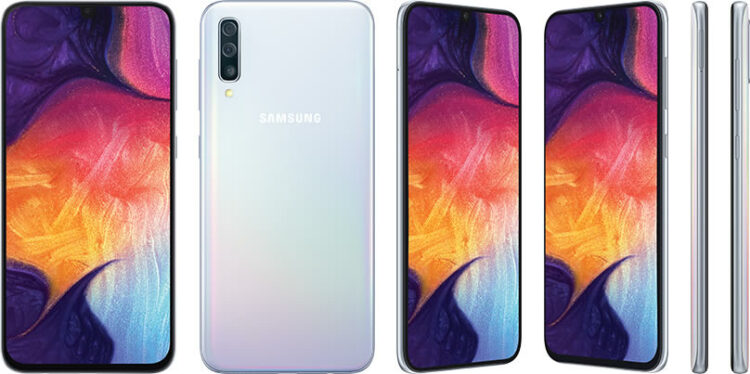 Samsung Galaxy A50 มาพร้อมกล้องหลัง 3 ตัว กล้องเซลฟี่ 25MP ความจำแรม 6GB สแกนนิ้วบนจอ