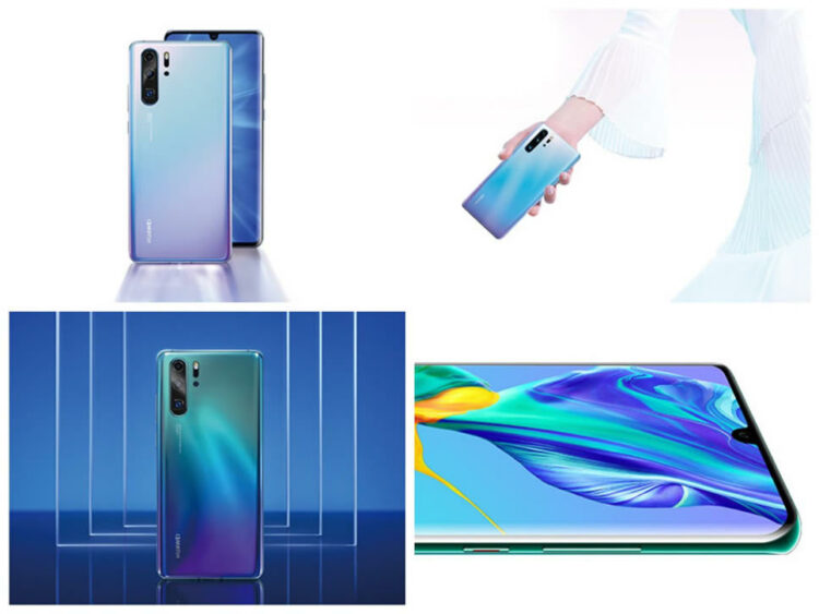 Huawei P30 และ P30 Pro ถูกปล่อยภาพเรนเดอร์ออกมาครบทุกสี ยืนยันใช้ชิป Kirin 980 กล้องหลัง 4 ตัว รองรับฟีเจอร์ 10x Hybrid Zoom