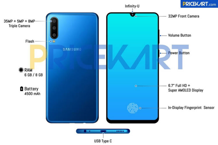 เผยสเปก Samsung Galaxy A60 จอใหญ่ 6.7 นิ้ว ใช้ชิป Snapdragon 675 กล้องหลัง 3 ตัว แรมสูงสุด 8GB
