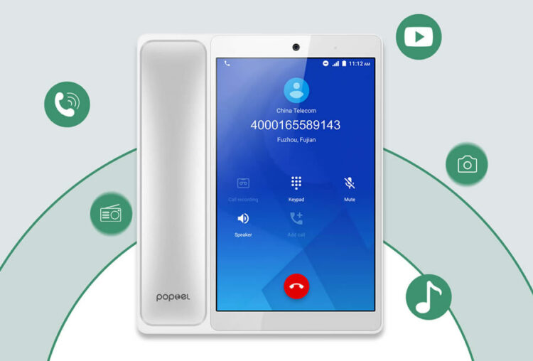 Poptel V9 โทรศัพท์ Android ที่ใหญ่ที่สุดในโลก ใช้งานเหมือนแท็บเล็ต มาพร้อมหูฟัง Bluetooth แบบโทรศัพท์บ้าน