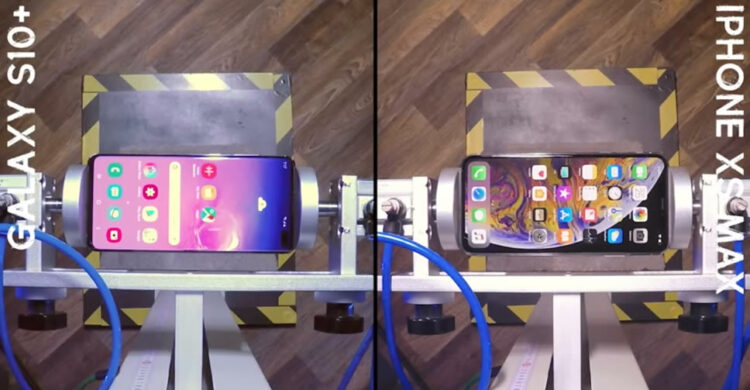 Samsung Galaxy S10+ ที่ใช้กระจก Gorilla Glass 6 แพ้ iPhone XS Max ในการทดสอบ Drop Test