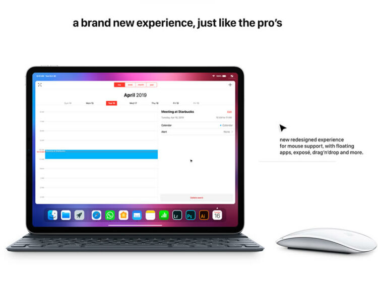 ชมคอนเซ็ปต์ iPad Pro ทำงานร่วมกับ Magic Mouse รันบน iOS 13 รองรับการใช้งานแบบ MacBook