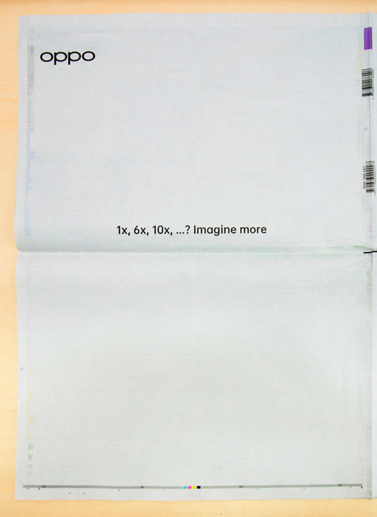 OPPO ทุ่มสุดตัว!! โปรโมท Reno บอกใบ้ซูม 60x ที่หน้าแรกหนังสือพิมพ์ชื่อดังในไทย พร้อมเปิดตัวทางการ 4 มิถุนายนนี้