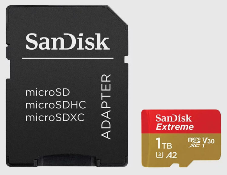 การ์ดความจำ microSD ความจุ 1TB พร้อมวางจำหน่ายแล้ว ราคาราว 14,300 บาท เหมาะสำหรับบันทึกวีดีโอ 4K