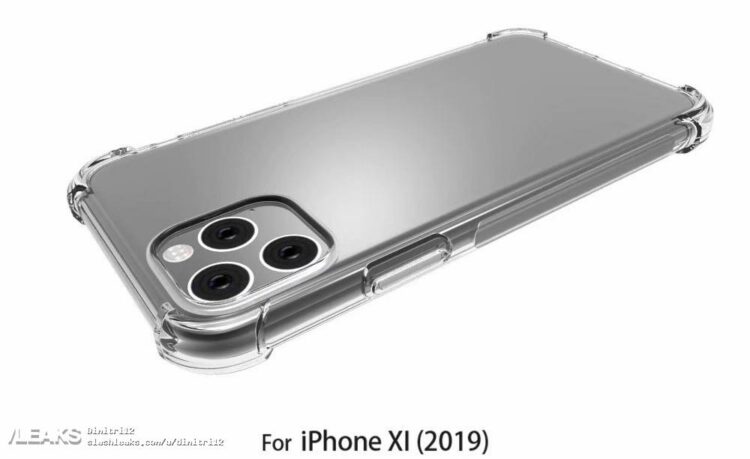 ยืนยันด้วยเคส!! iPhone XI มาพร้อมดีไซน์กล้องหลัง 3 ตัว ด้านหลังนูนขึ้นมาเป็นกรอบสี่เหลี่ยม