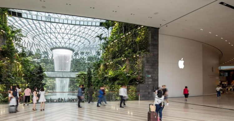 Apple เตรียมเปิดตัวร้านค้าปลีกแห่งที่ 2 ในสิงคโปร์ วันที่ 13 กรกฎาคมนี้ บนพื้นที่ใหม่ The Jewel ของสนามบิน Changi