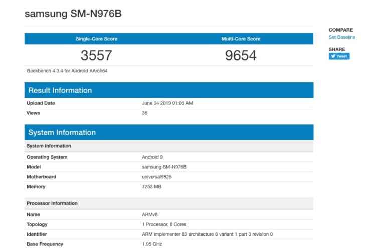 พบสมาร์ทโฟน Samsung Galaxy Note 10 เวอร์ชั่น 5G ถูกทดสอบบน Geekbench ใช้รหัสรุ่นต่างกัน สเปกก็ต่างกันด้วย