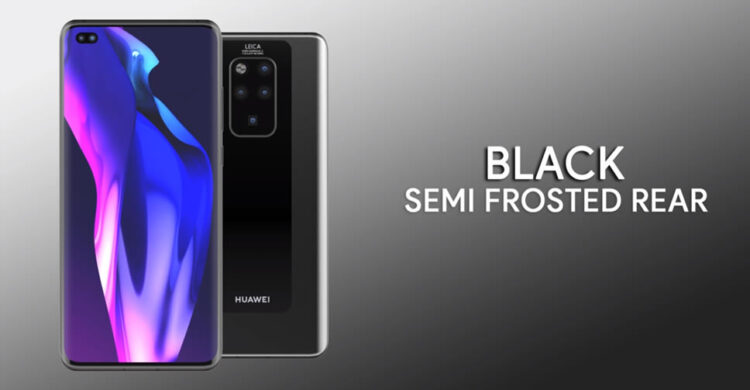 ชมภาพเรนเดอร์ Huawei Mate 30 Pro มาพร้อมจอไร้กรอบ เจาะรูเพื่อฝังกล้องเซลฟี่ และมาพร้อมกล้องหลัง 4 ตัว