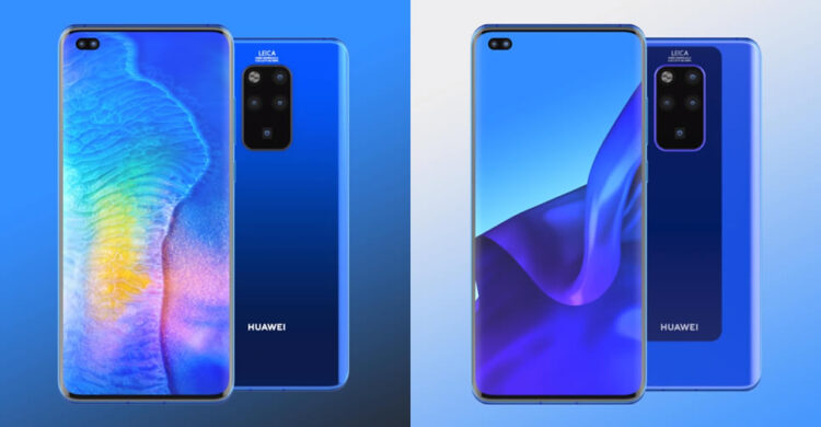 ชมภาพเรนเดอร์ Huawei Mate 30 Pro มาพร้อมจอไร้กรอบ เจาะรูเพื่อฝังกล้องเซลฟี่ และมาพร้อมกล้องหลัง 4 ตัว