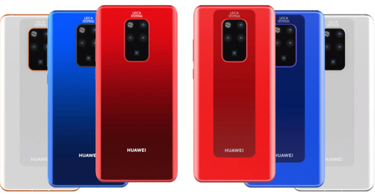 ชมภาพเรนเดอร์ Huawei Mate 30 Pro มาพร้อมจอไร้กรอบ เจาะรูเพื่อฝังกล้องเซลฟี่ และมาพร้อมกล้องหลัง 4 ตัว