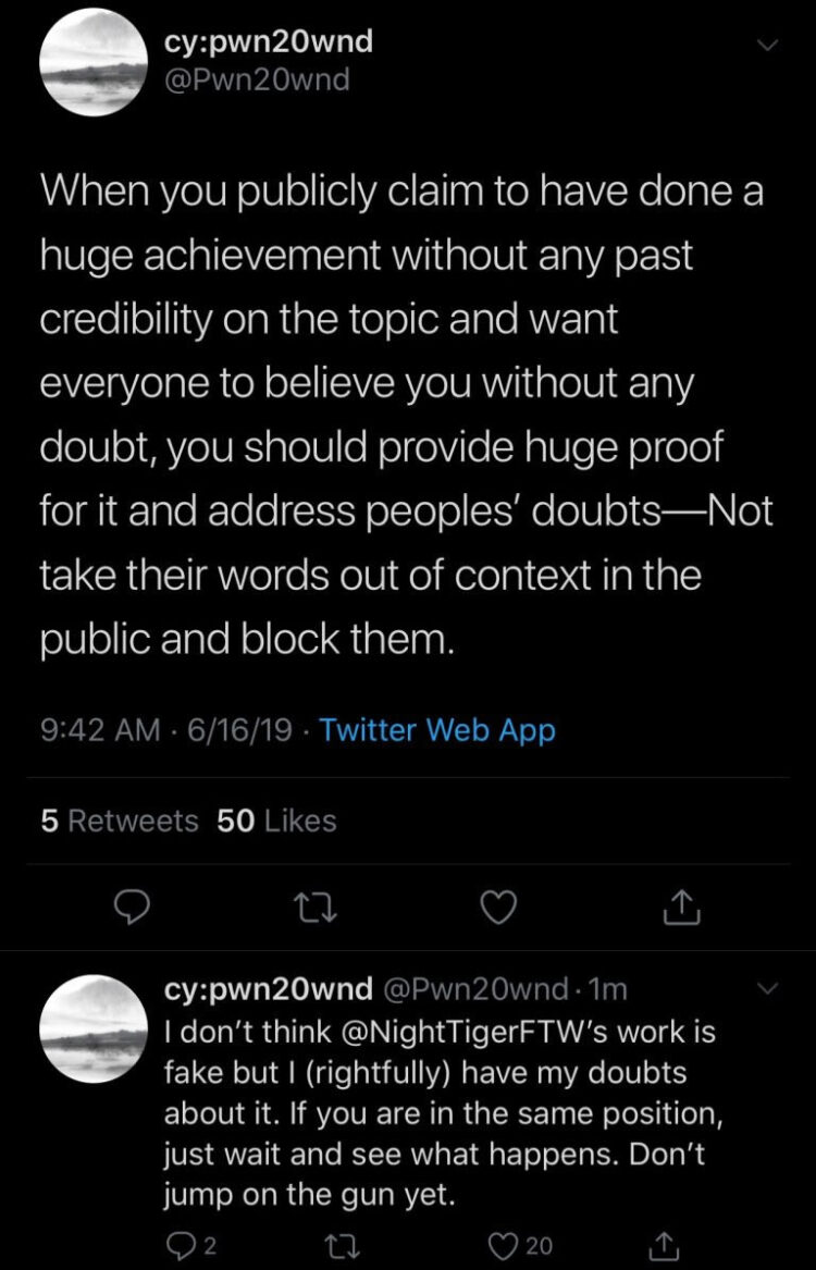 เจ้าของบัญชี Twitter @NightigerFTW อ้างว่าสามารถติดตั้ง iOS 13 Beta ลงใน iPhone 6 ได้ แต่สุดท้ายทำปลอมขึ้นมา