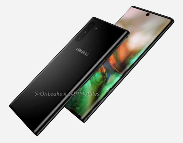 หลุดมาแล้วภาพเรนเดอร์ Samsung Galaxy Note 10 ทางการแบบครบทุกมุม 360 องศา (ชมคลิป)