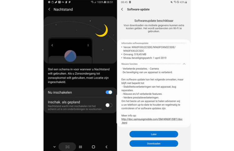 Samsung Galaxy Note 9,Galaxy S9 และ Galaxy S9+ อัพเดทเฟิร์มแวร์ใหม่ มาพร้อม Night Mode และสแกน QR code ด้วยแอพกล้องได้แล้ว