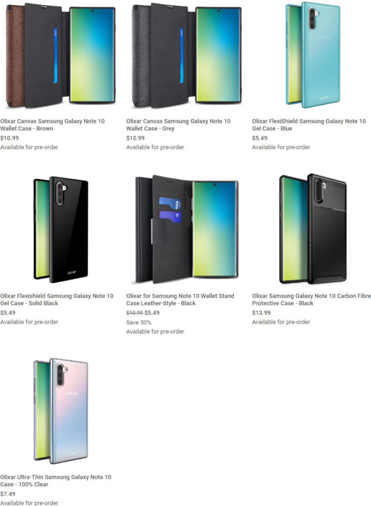 Olixar เปิดตัวเคสสำหรับ Samsung Galaxy Note 10 และ Note 10 Pro ช่วยยืนยันดีไซน์ของสมาร์ทโฟนทั้ง 2 รุ่น