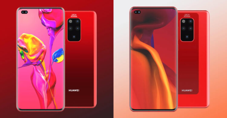 ชมภาพเรนเดอร์ Huawei Mate 30 Pro มาพร้อมจอไร้กรอบ เจาะรูเพื่อฝังกล้องเซลฟี่ และมาพร้อมกล้องหลัง 4 ตัว