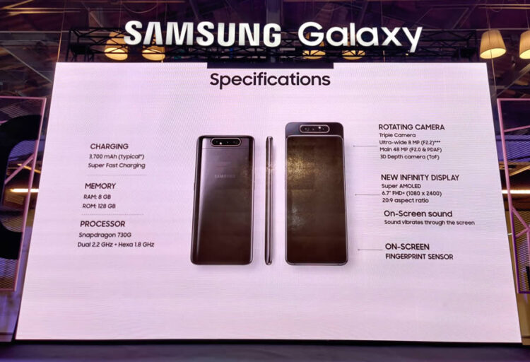 เปิดราคา Samsung Galaxy A80 ในไทย 21,990 บาท เปิดให้จอง 5 – 14 กรกฎาคมนี้ พร้อมของแถมสุดพิเศษจาก Blackpink