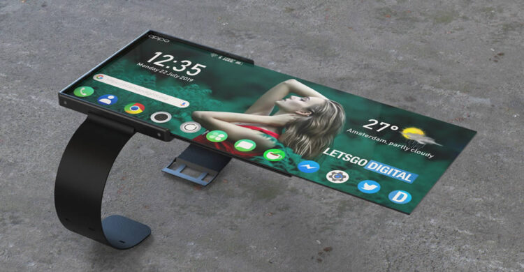 OPPO จดสิทธิบัตรสมาร์ทวอทช์ ที่ใช้จอแสดงผลแบบพับได้ และม้วนได้