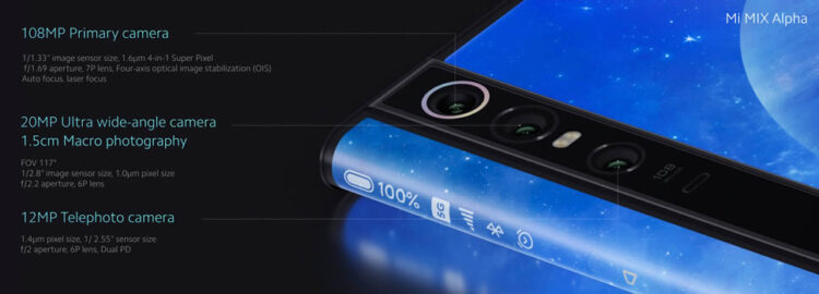 Xiaomi Mi Mix Alpha สมาร์ทโฟนรุ่นแรกของโลก ที่มาพร้อมจอแสดงผล Surround Display ให้อัตราส่วนหน้าจอ 180.6% กล้อง 108 ล้านพิกเซล