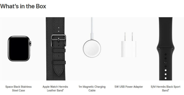 Apple Watch Edition Series 5 รุ่นตัวเรือนไททาเนียมกับเซรามิก และรุ่น Hermès แถมสาย Sport Band มาให้ในกล่อง