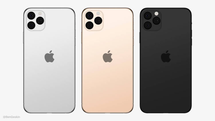 ชมภาพเรนเดอร์ล่าสุดของ iPhone 11 Pro และ iPhone 11 Pro Max ที่ใกล้เคียงของจริงที่สุด กล้องหลัง 3 ตัว โลโก้ Apple อยู่กลางเครื่อง