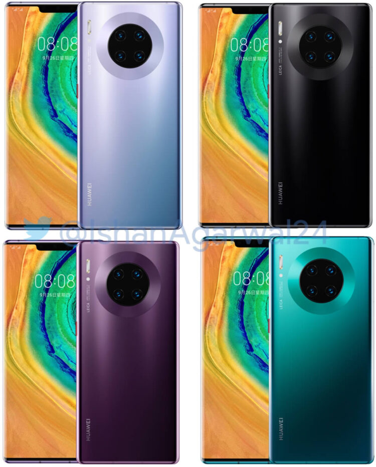 Huawei Mate 30 และ Mate 30 Pro ถูกปล่อยภาพเรนเดอร์ และสเปกอย่างเต็มรูปแบบ ออกมาแล้ว ก่อนเปิดตัวคืนนี้!!