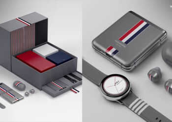 Samsung เปิดราคา Galaxy Z Flip เวอร์ชั่นพิเศษ Thom Browne Edition ราคาราว 77,230 บาท แถม Watch Active2 และ Galaxy Buds+ สีเดียวกับเครื่อง