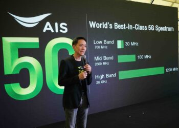AIS เปิดแผนยุทธศาสตร์ AIS 5G คลื่นมากที่สุด ครบทั้ง 3 ย่านความถี่ 700 MHz, 2600 MHz และ 26 GHz เป็น World’s Best-In-Class รายเดียวในไทย