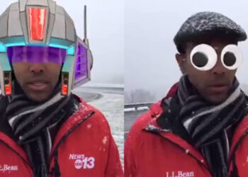 ฮาเลย!! นักข่าวสหรัฐ เผลอเปิด AR Sticker ขณะ Live รายงานสด ทำเอาผู้ชมอมยิ้มไปตามๆกัน