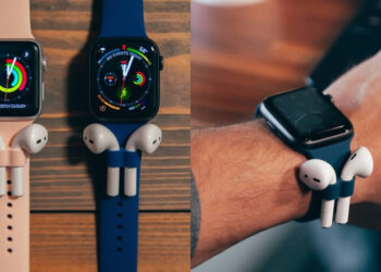 AirBands สาย Apple Watch ที่ออกแบบมาให้มีที่เสียบ AirPods เปิดรับจองแล้วในรูปแบบระดมทุน