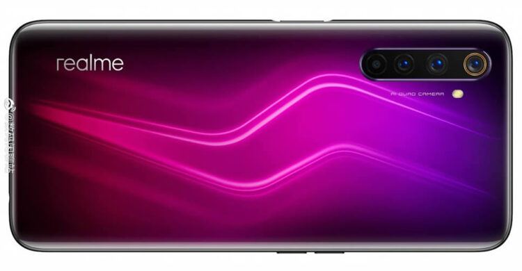 ภาพเรนเดอร์ realme 6 และ realme 6 Pro โชว์ดีไซน์เอฟเฟกต์แสงรูปตัว S ไล่สีสุดงาม 3 สีม่วง ส้ม และน้ำเงิน