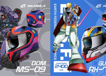 Bilmola X Gundam หมวกกันน็อกรุ่นพิเศษ ฉลองครบรอบ 40 ปี Gundam ราคา 3,500 บาท