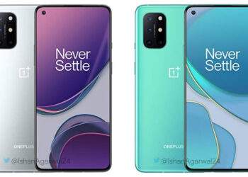 ชมชัดๆภาพเรนเดอร์ OnePlus 8T ทางการออก มี 2 สีคือสีเขียว Aquamarine Green และสีเงิน Lunar Silver พร้อมสเปกล่าสุด