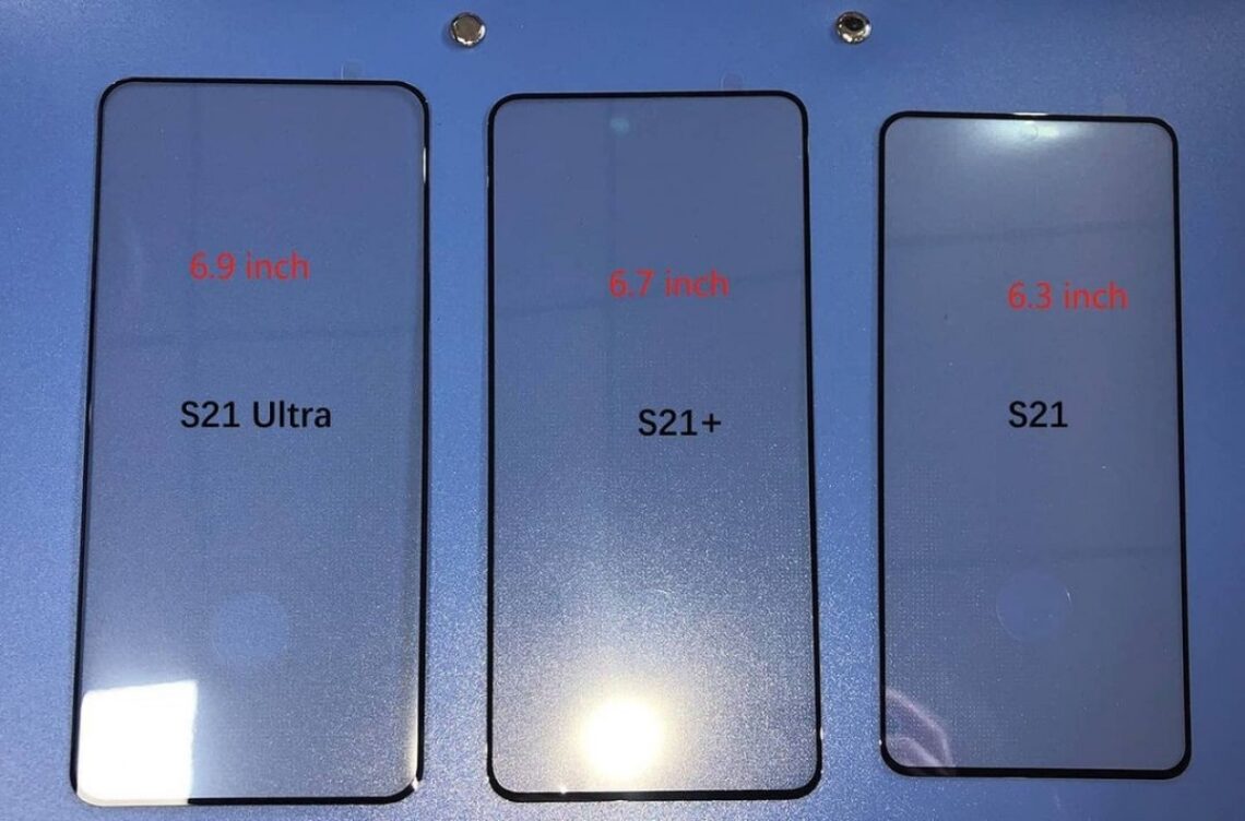 ยืนยันขนาดหน้าจอ Samsung Galaxy S21 Series จากภาพหลุด Screen Protector