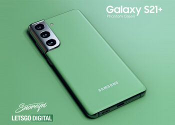 เผยโฉม Samsung Galaxy S21+ สีเขียว Phantom Green ที่ยังไม่ได้เปิดตัวทางการ