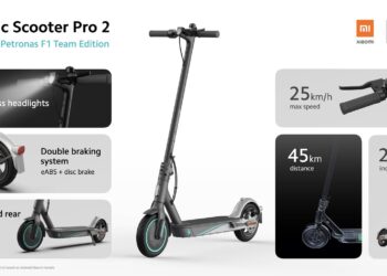 Xiaomi เปิดตัว Mi Electric Scooter Pro 2 รุ่น Mercedes-AMG Petronas F1 Team Edition