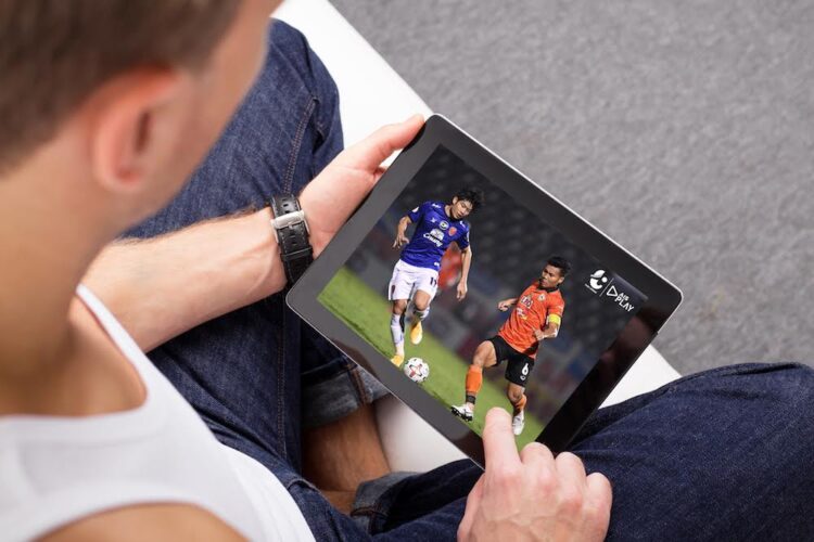 Man betting on sports