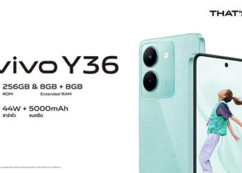 vivo เปิดตัว Y36 สมาร์ตโฟนสเปกแรงดีไซน์หรู ขุมพลังแบตใหญ่จุใจ กล้องหลัก 50MPเพื่อทุกไลฟ์สไตล์ที่ลงตัว ในราคา 7,999 บาท
