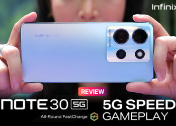 รีวิว Infinix NOTE 30 5G สมาร์ตโฟนเกมมิ่งมาพร้อมจอ 120Hz กล้องหลัก 108MP ลำโพงคู่จาก JBL รองรับการชาร์จแบบ Bypass ราคา 6,999 บาท